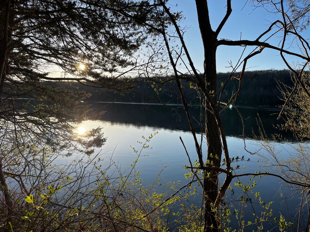 Calm water on the lake 