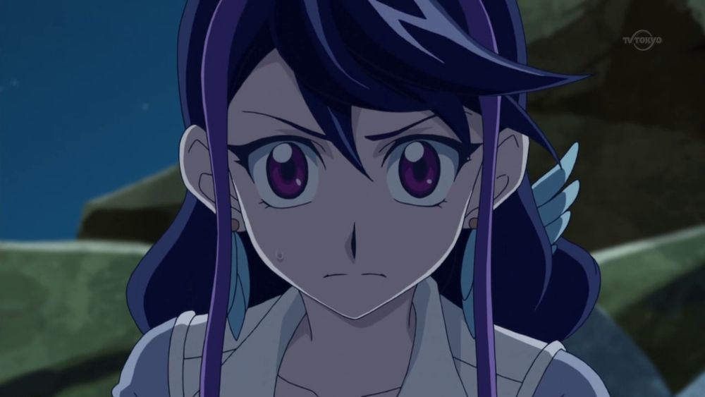 Screen cap of Ruri Kurosaki from episode 75 of Arc-V