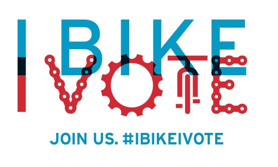 I Bike, I Vote slogan