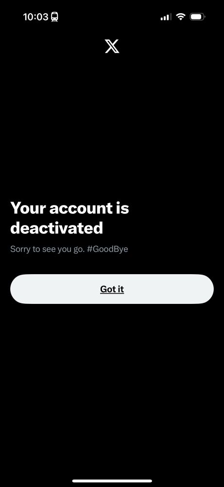 Deleting X forever. Fuck you Elon. You could have been a hero to the world but instead you chose just to be an Elon.