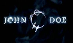 The logo for the long-cancelled TV show "John Doe."  The words "John" and "Doe" are separated by this funky-looking "crescent moon with slashes" sigil kind thing. You remember this show? I barely do.