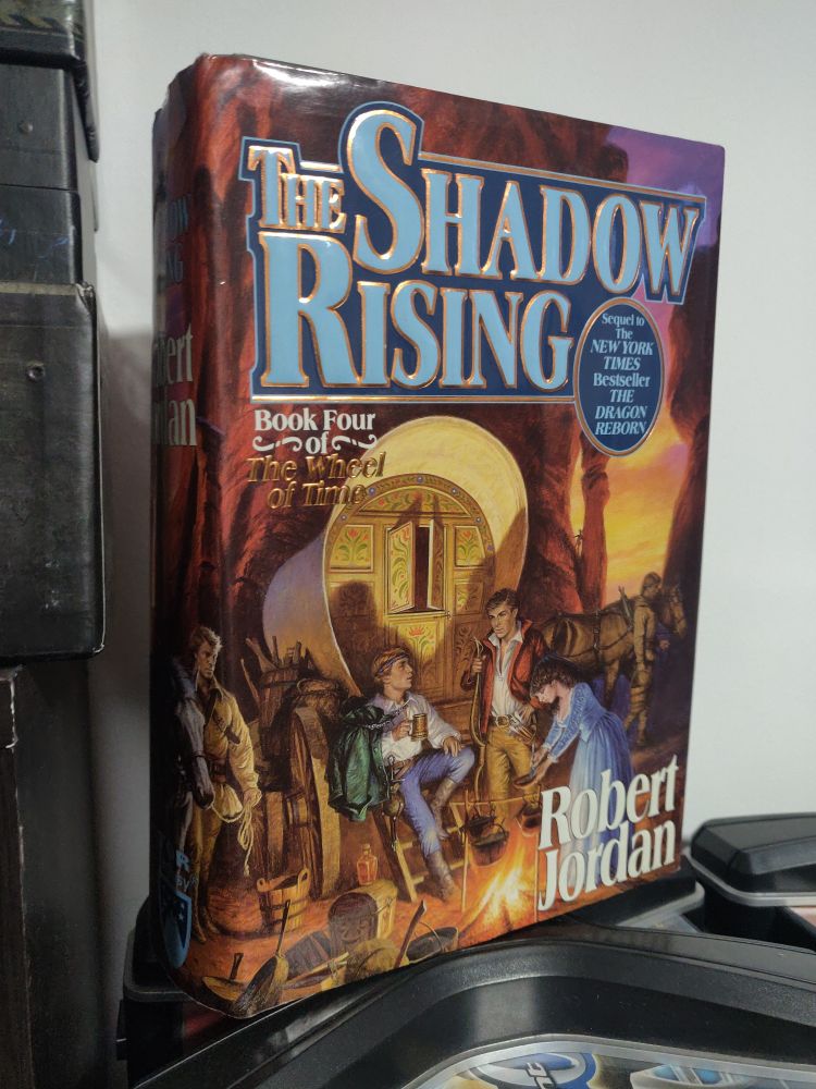 A picture of The Shadow Rising, the 4th book in the Wheel of Time series.