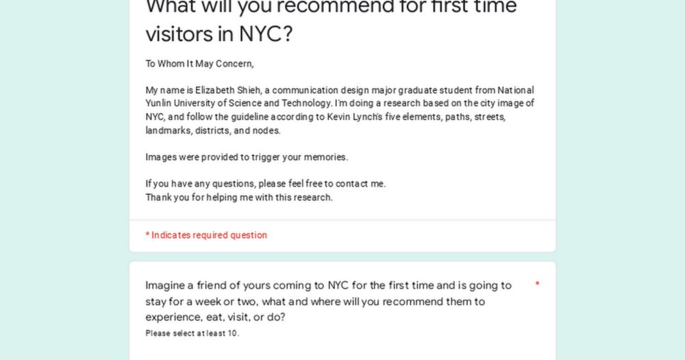 What will you recommend for first time visitors in NYC?