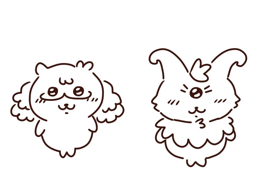 Pawbby and Icky’s sona as Chiikawa characters
