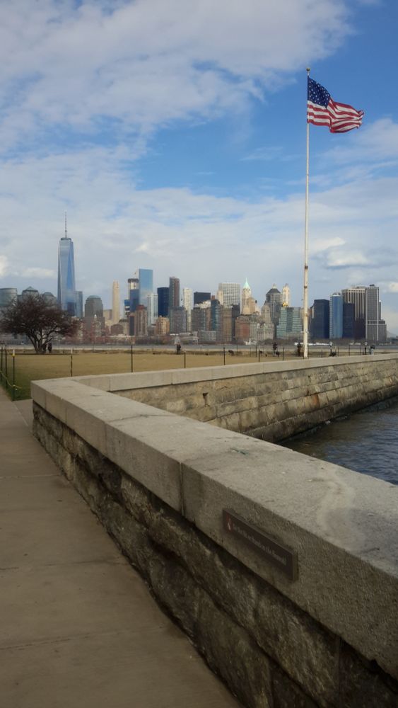 Même vue depuis Ellis Island en mars 2016
