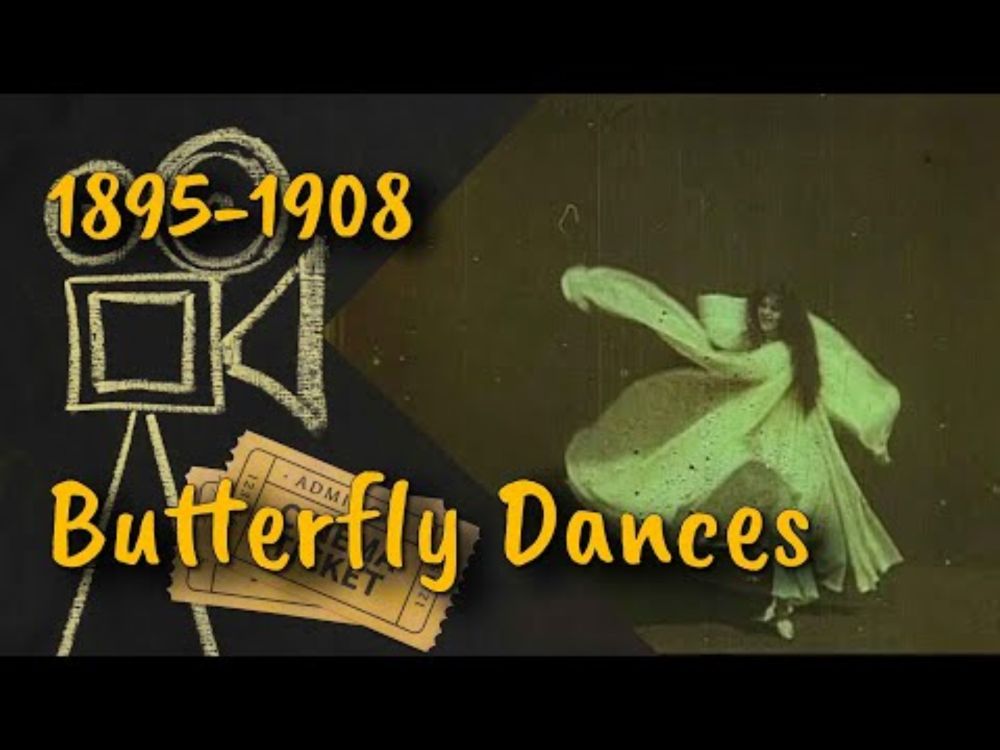 [silent movie] Butterfly Dances (1895-1908) | Short films from France, Italy and the USA