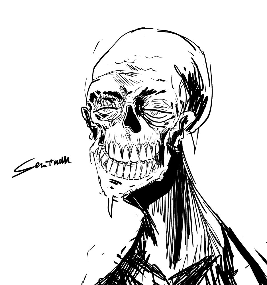 A zombie doodle