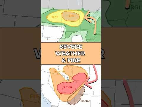 Significant Severe Weather in Northern Plains and Fires in the West