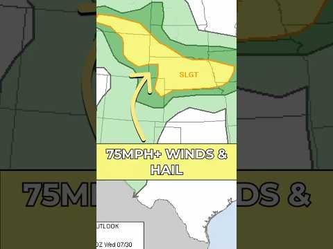 75MPH+ Winds and Large Hail for Central Plains, Eastern Rockies