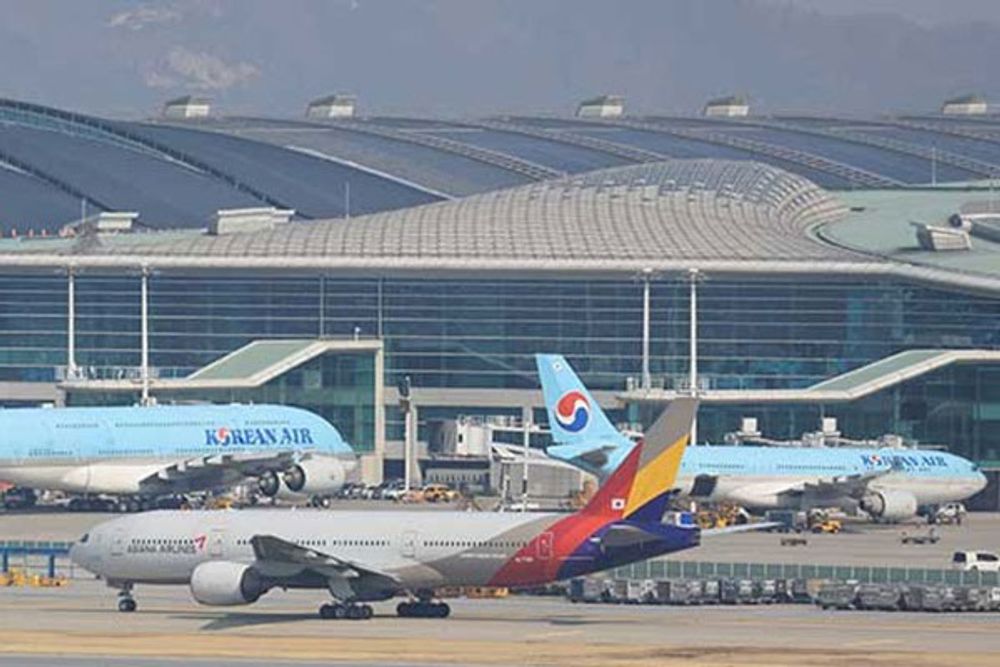 Flüge vom internationalen Flughafen Incheon verspäten sich aufgrund der Müllballons in Nordkorea