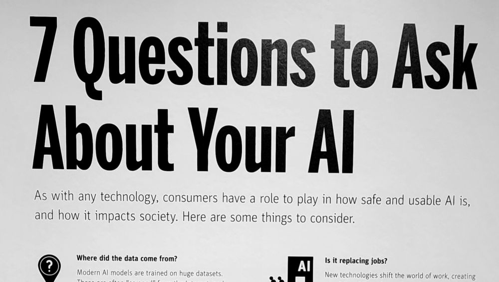Sign: 7 questions to ask about your AI. 