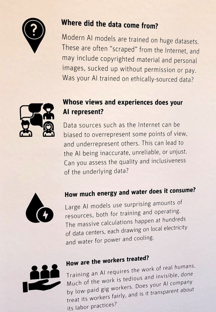 Moral considerations around AI.