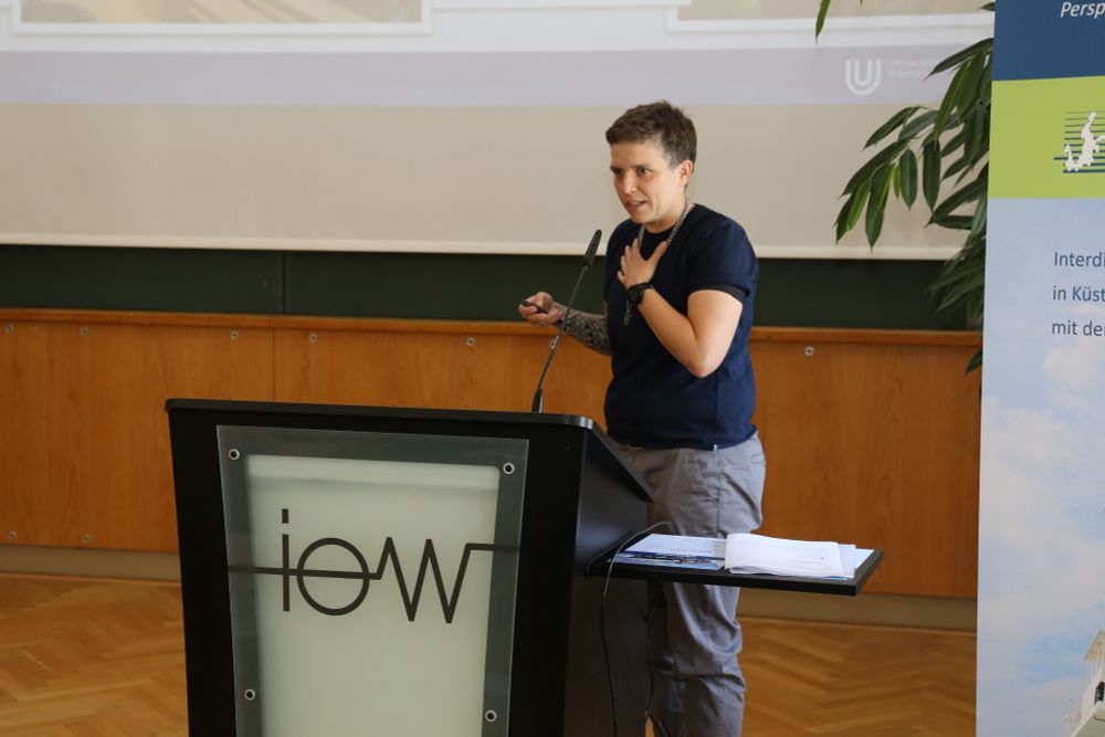 Dr. Tonke Strack bei der diesjährigen BRIESE-Preisverleihung am IOW. (Foto: IOW / K.Beck)