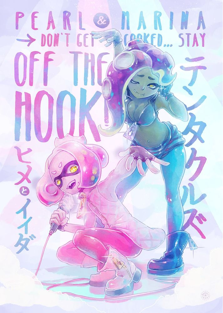 Off the Hook Peark and Marina artwork fanart illustration