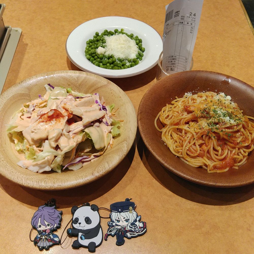 もちろんベジファースト、そして残った2品を…