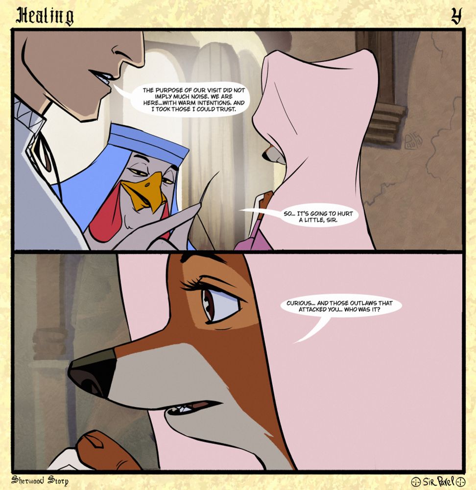 Oh, look at the vix. How interested she is. 
"It’s going to hurt a little bit". 
How ambivalent does it sound, right, Marian? Kluky inadvertently pushes. However, yes. Let’s not forget about the painful delay without anaesthesia. You may have to lose a little face in the presence of the Lady! But isn’t that a joy? Losing face in the presence of such a lady? *-*  Who needs a mask of nobility next to the real miracle. 