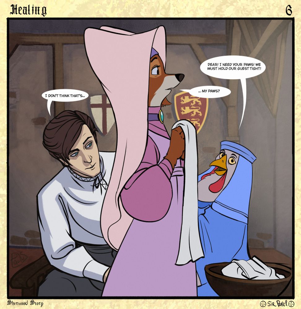 What?! No! Lady Kluck! How... How can I twitch and swear rudely if I'm in her arms?! It's so unfair! 