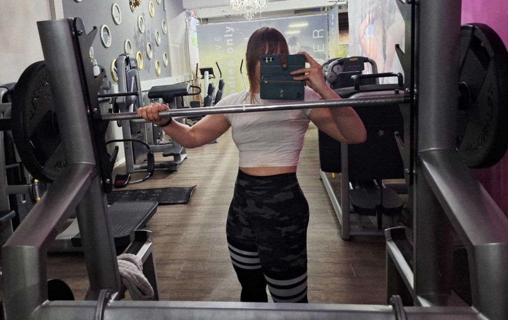 my ass at the gym