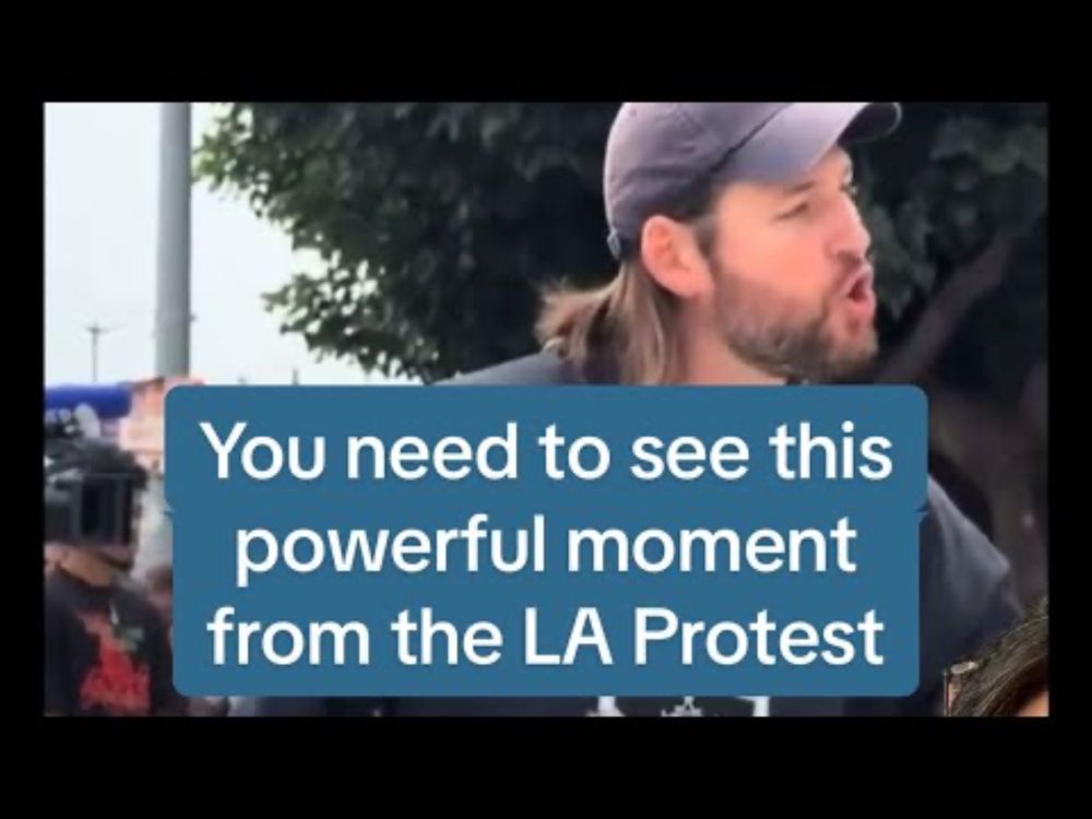 You need to see this powerful moment from the LA ICE protest