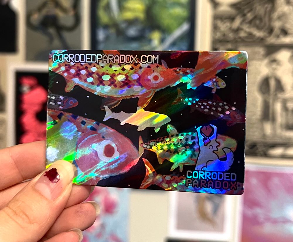 A holographic business card 