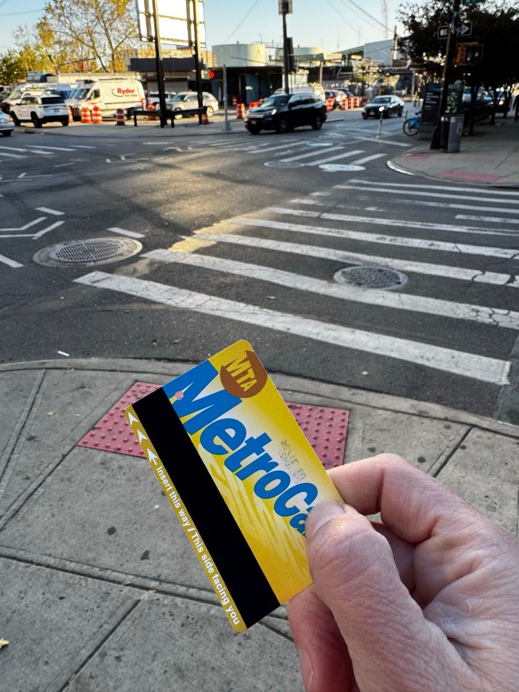A True Original Metrocard in my actually cold hand