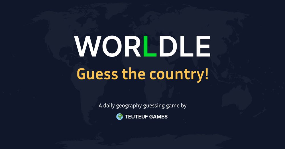 A daily geography game where you guess the country from its shape and get clues with every attempt. Play daily or explore the archive.