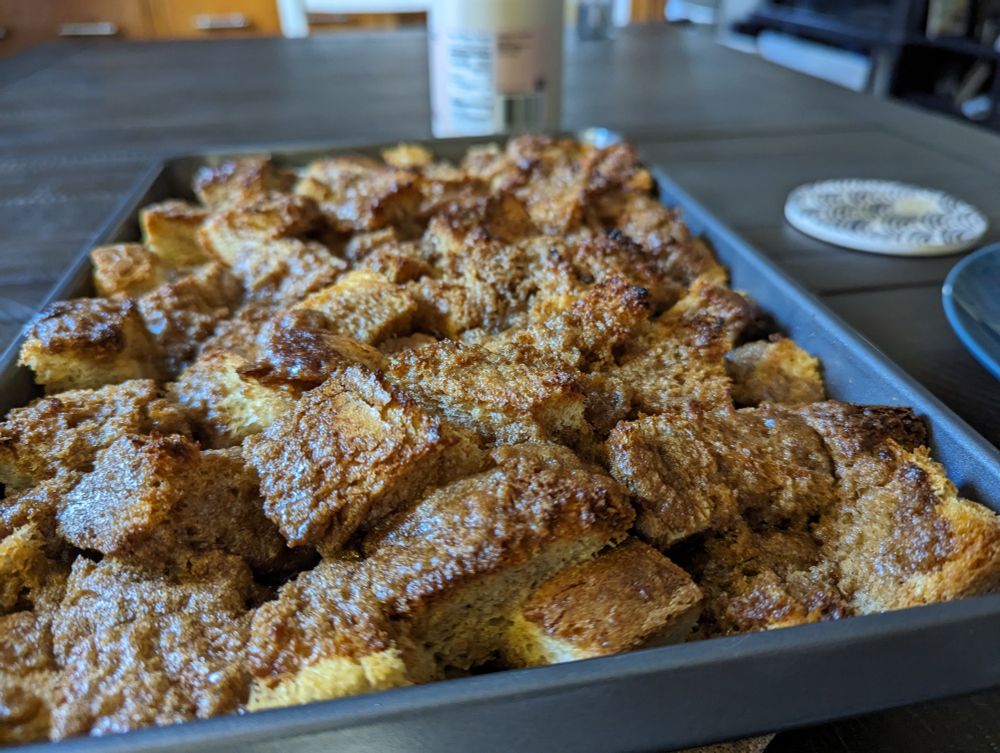 French Toast Casserole on a table.