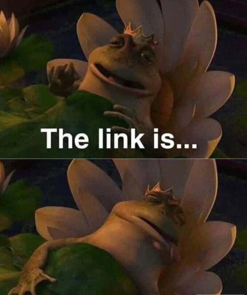 frog king saying ‘the link is…’ before dying