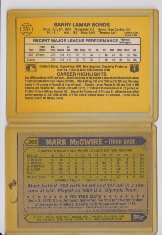 Back side of both cards.