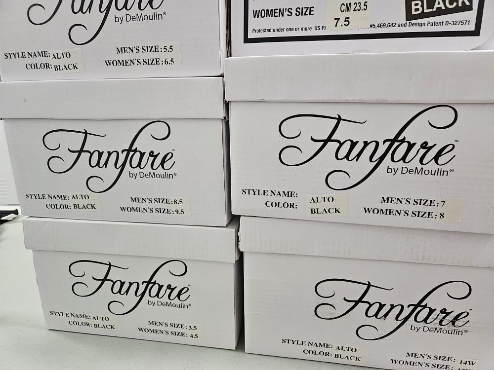 Fanfare shoes. For the Common Man. An Aaron Copland joke.