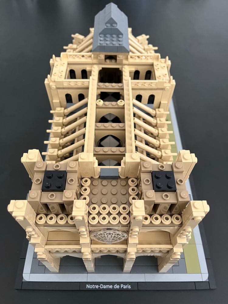 The two towers starting to protrude from the west end