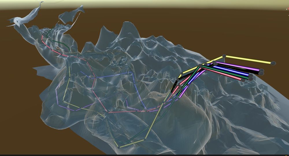 エンケラドスステージの全ルートを敷いた画像です。