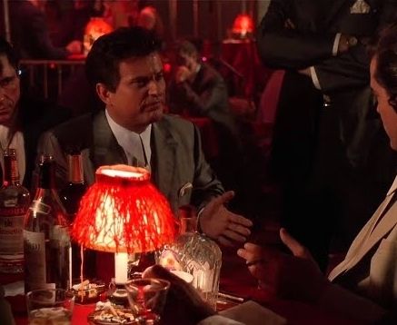 The famous shot from the movie "good fellas" from the scene "funny how?" 

I evidently never watched it, but c'mon lemme be silly