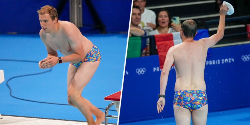 Speedo-clad ‘Bob the Cap Catcher’ is the Paris Olympics’ first viral hero