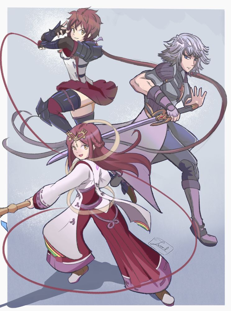 Lora, Jin and Haze (Xenoblade Chronicles 2: Torna the Golden Country) 