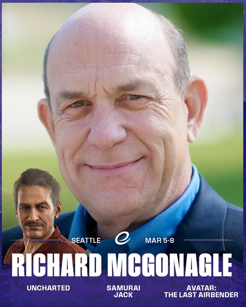 The cast of Uncharted the video game is coming to Emerald City Comic Con. This image shows the voice actor Richard McGonagle who voices Victor Sullivan in the video game. Richard is appearing March 5-8 at Emerald City Comic Con.