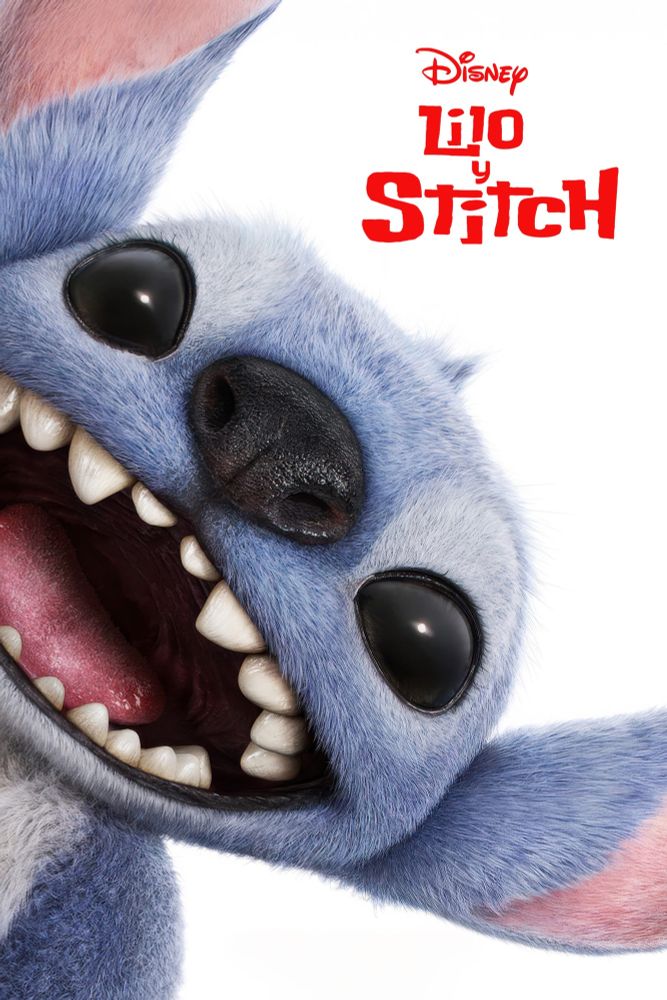 Cartel en español de la película "Lilo y Stitch".