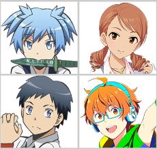 Nagisa Shiota & Karen Hojo - CV: Mai Fuchigami

Tomohito Sugino & Kyosuke Aoi - CV: Yoshitaka Yamaya