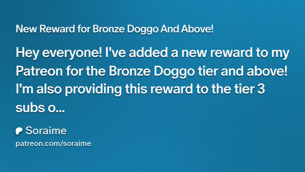 New Reward for Bronze Doggo And Above! | Soraime