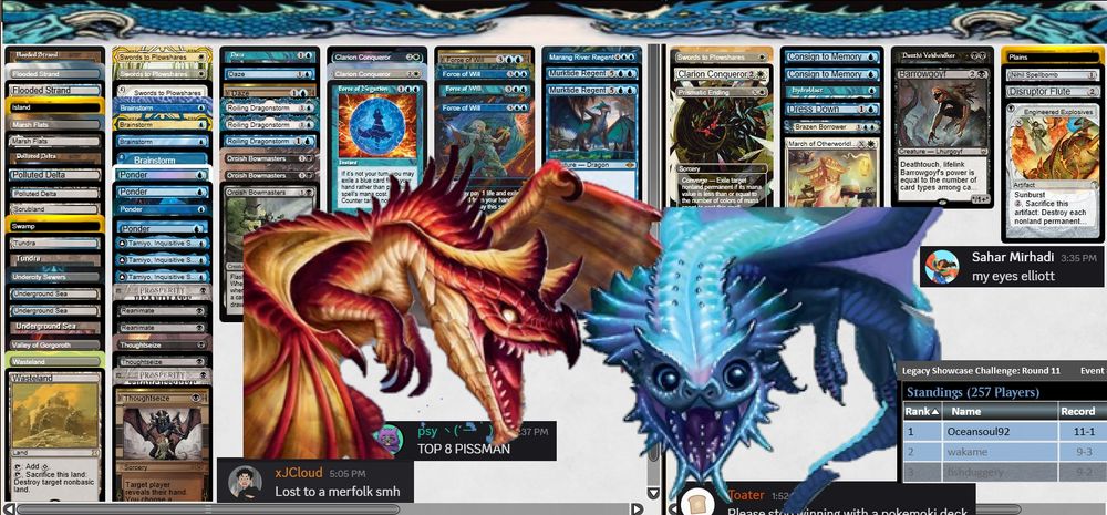 4 Brainstorm
2 Clarion Conqueror
3 Daze
3 Flooded Strand
1 Force of Negation
4 Force of Will
1 Island
1 Marang River Regent
2 Marsh Flats
1 Meticulous Archive
2 Murktide Regent
3 Orcish Bowmasters
3 Polluted Delta
4 Ponder
3 Reanimate
3 Roiling Dragonstorm
1 Scrubland
1 Swamp
3 Swords to Plowshares
3 Tamiyo, Inquisitive Student
4 Thoughtseize
1 Tundra
1 Undercity Sewers
3 Underground Sea
3 Wasteland

SIDEBOARD:
1 Barrowgoyf
1 Brazen Borrower
1 Clarion Conqueror
2 Consign to Memory
1 Dauthi Voidwalker
1 Disruptor Flute
1 Dress Down
1 Engineered Explosives
1 Harbinger of the Seas
1 Hydroblast
1 Nihil Spellbomb
1 Plains
1 Prismatic Ending
1 Swords to Plowshares