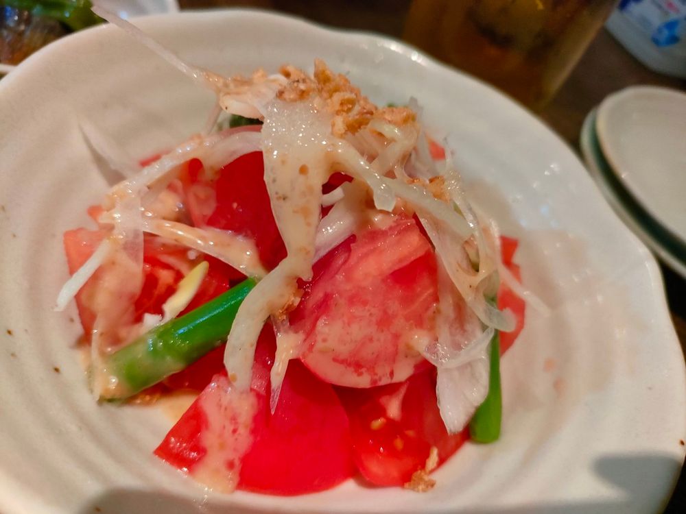 アスパラトマトのごまだれサラダ