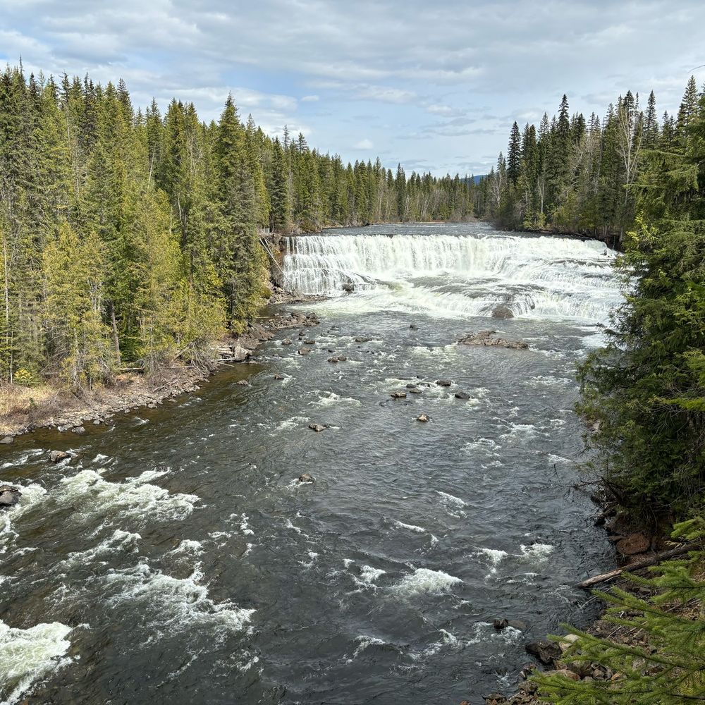 Dawson Falls in Wells Gray Provincial Park