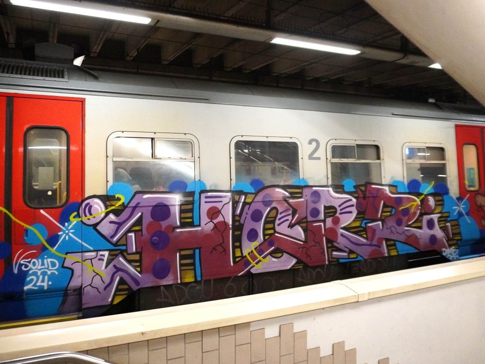 Graffiti on train spotted in Namur, Belgium #sncb #nmbs #infrabel #namur