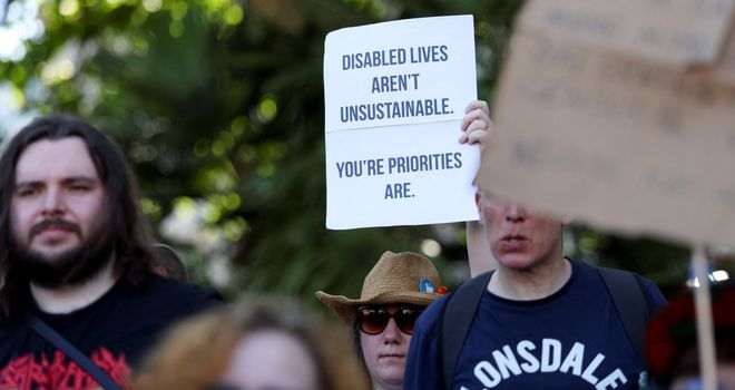 'The government have thrown disabled people under the bus'
