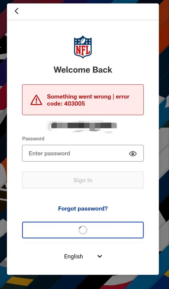 Welcome back.. Something went wrong