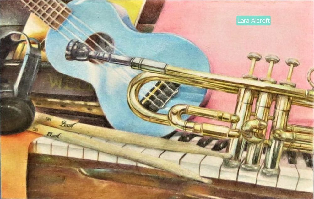 2023 Higher art exam: Coloured pencil