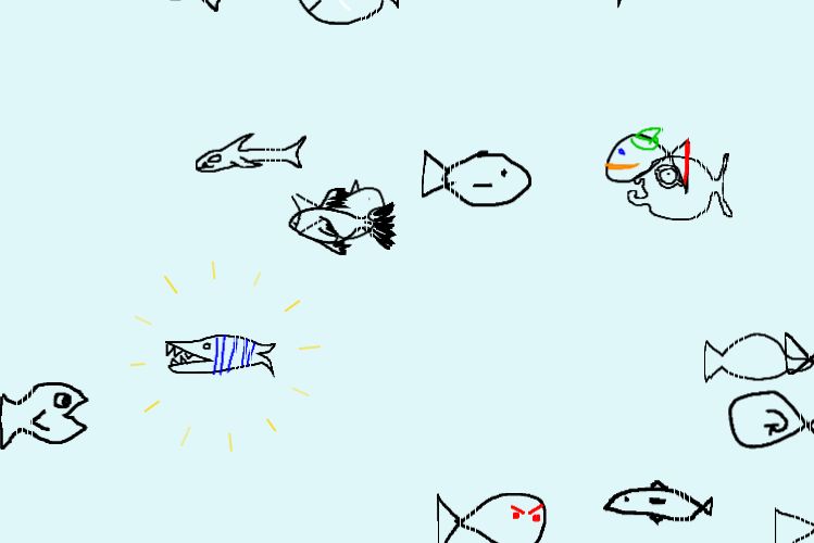 My fish amongst other fish