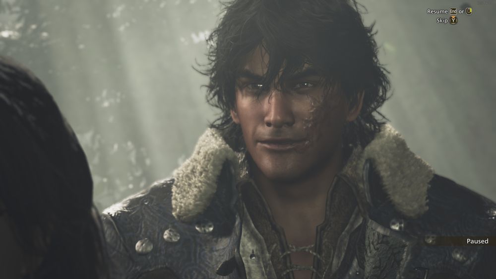 Screenshot of my partner's MH Wilds chara, Hejii