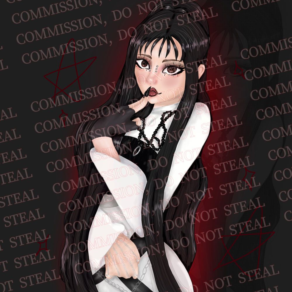 An image of a piece of art made by me for a user on everskies who commissioned a wist up art comm!