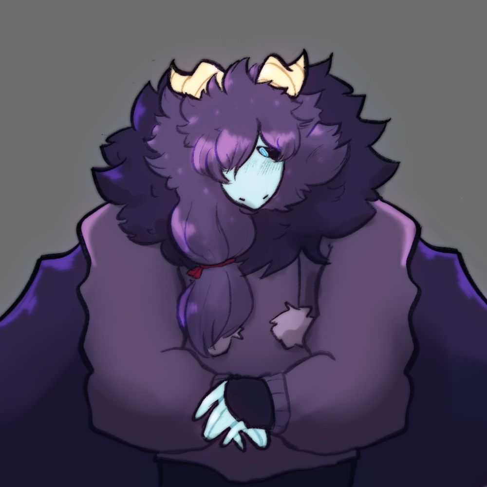 art of a shy and fuzzy dryzl gifted by a random person who I had never before met and haven’t been able to relocate the socials of since. if you’re out there I love you so much